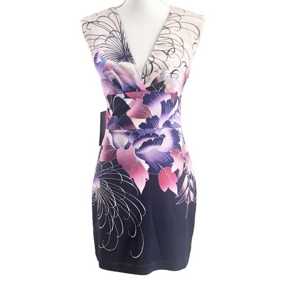 Marciano NEW Womens Size 2 Sleeveless Sheath Dress Floral Print Eastern Romance - Picture 1 of 12